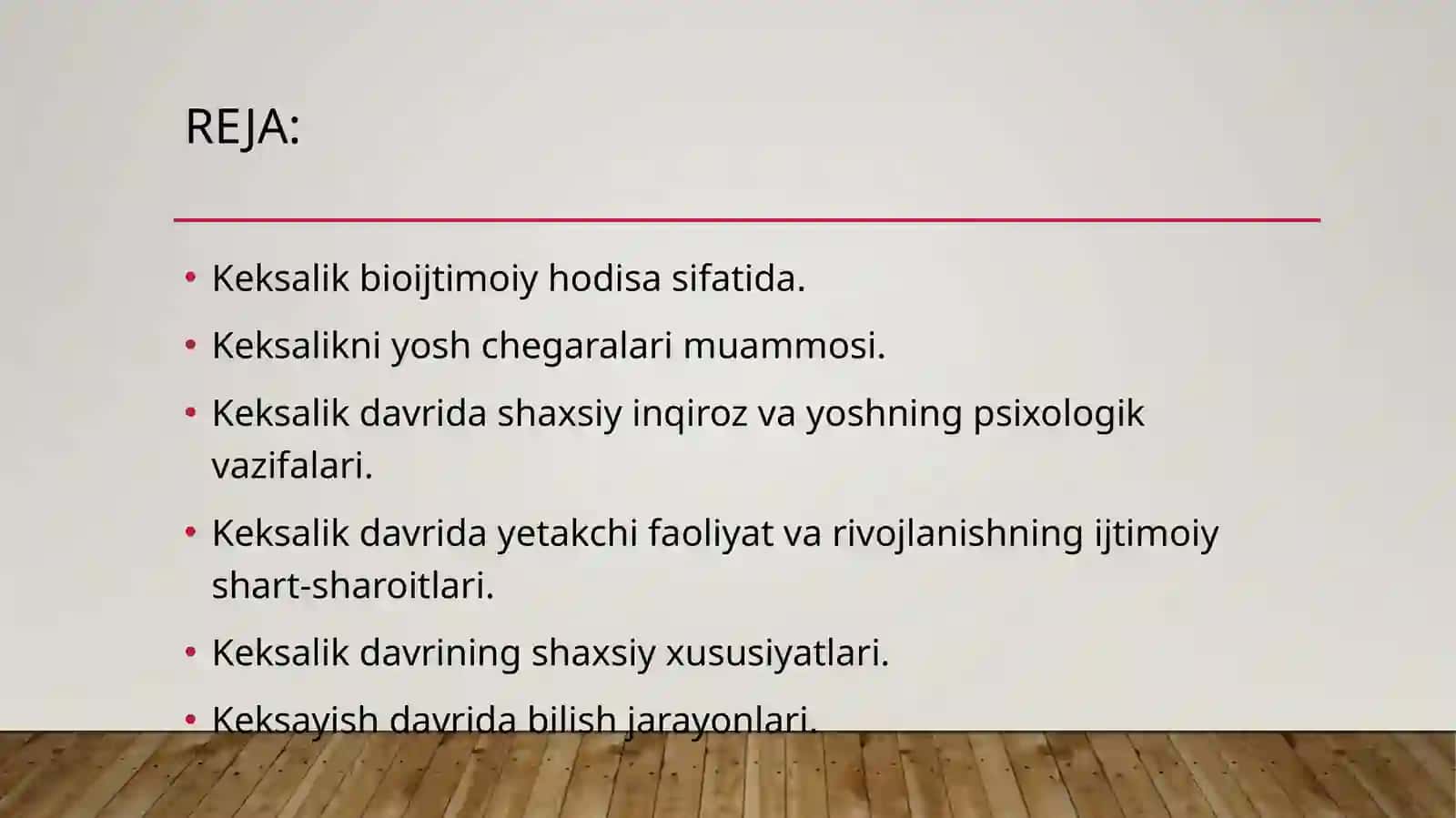 KEKSAYISH VA KEKSALIK 2