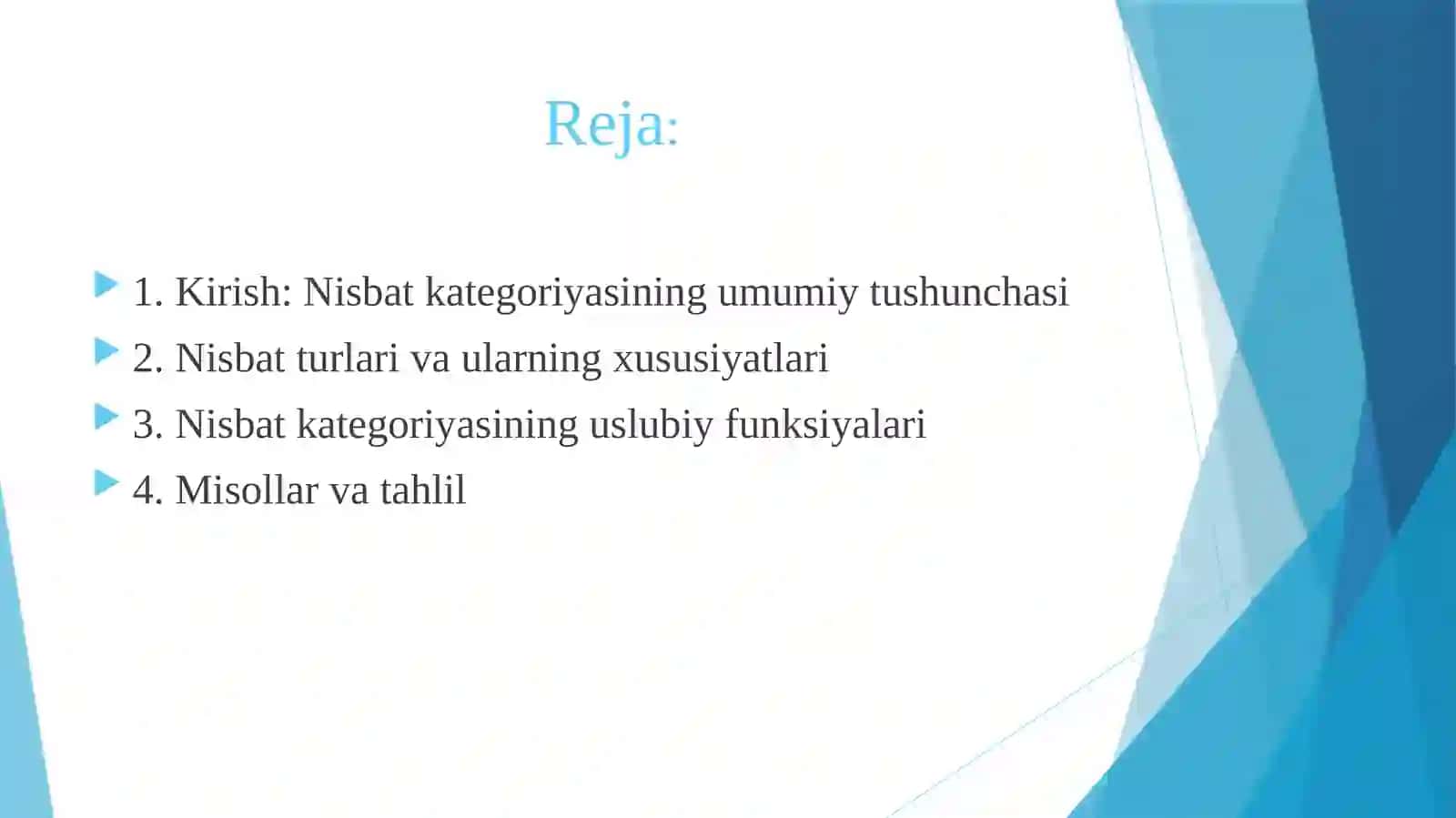 Fellarning nisbat kategoriyasi 2