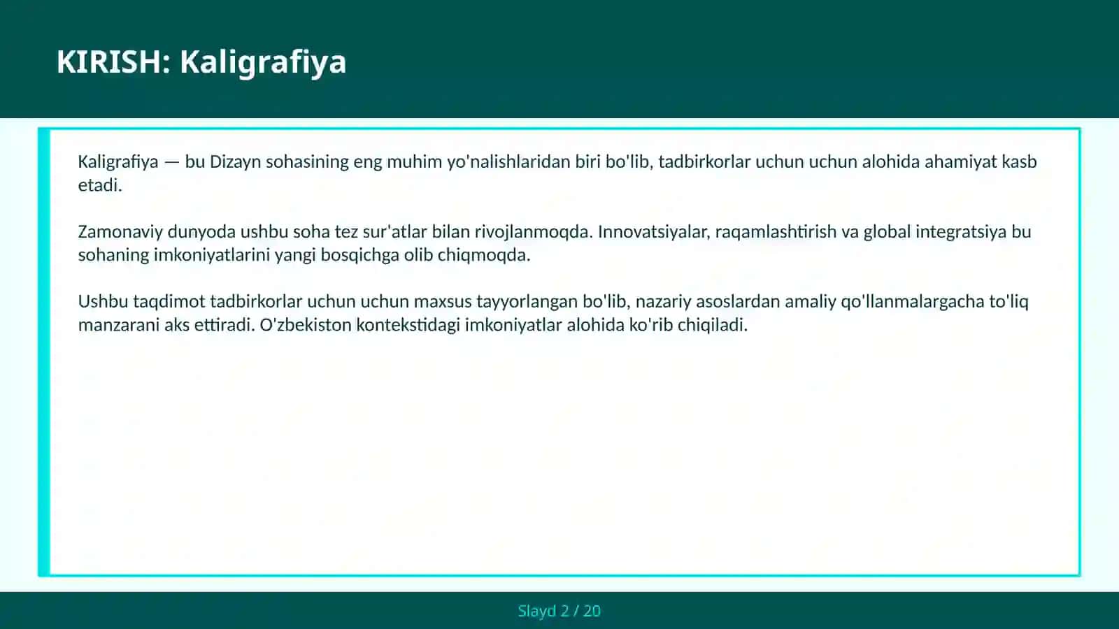 Kaligrafiya 2