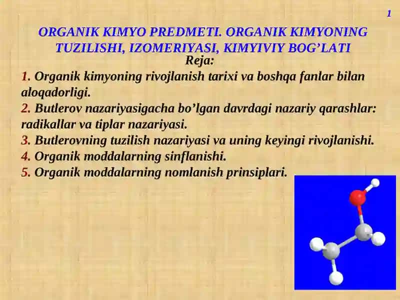 Organik Kimyo 2