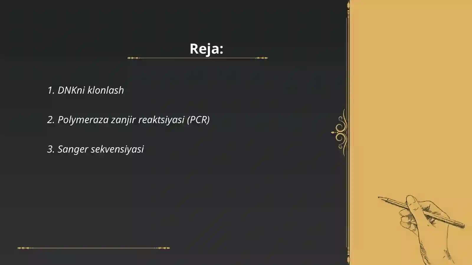 Molekulyar genetik metodi 2