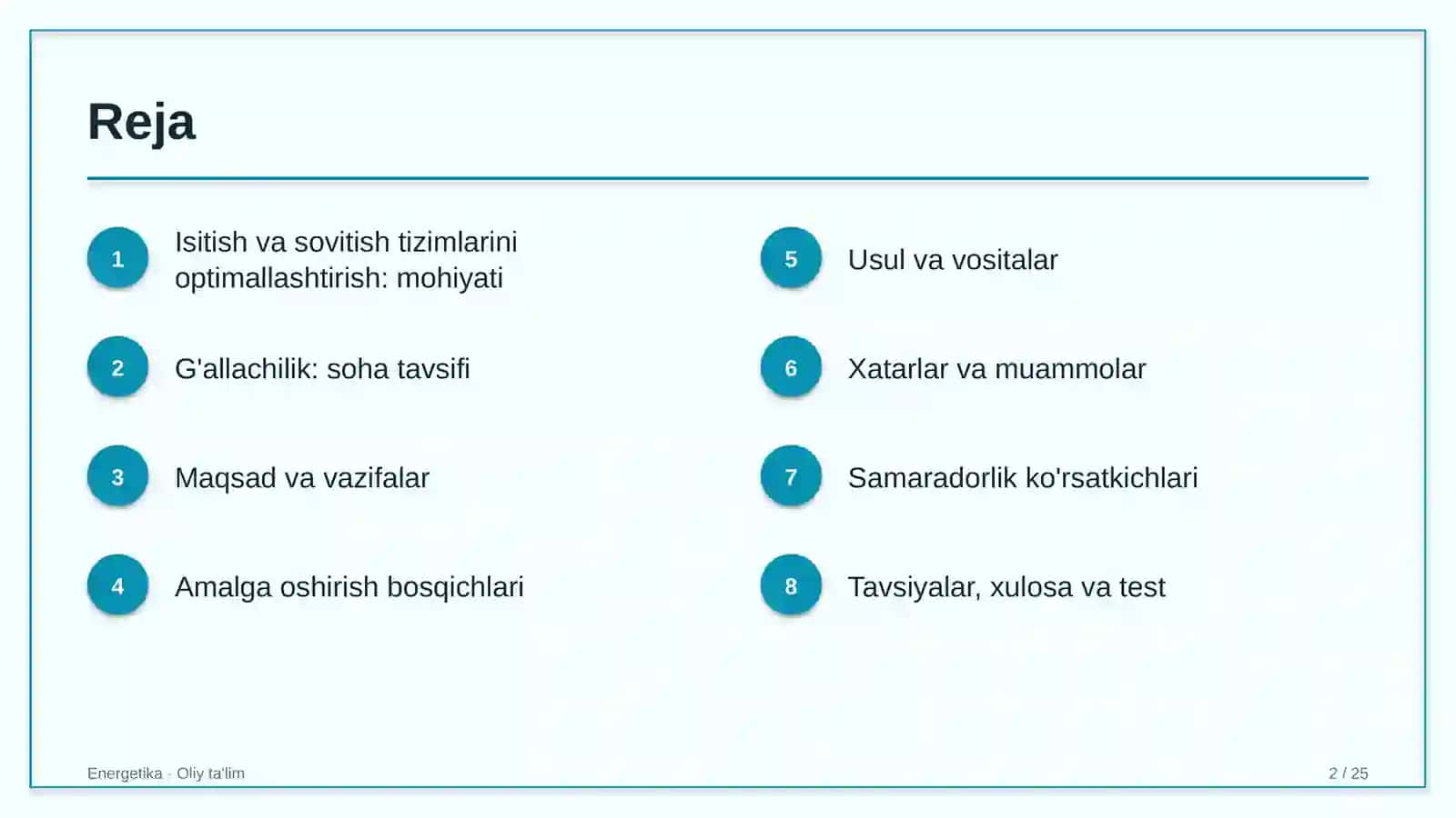 G'allachilikda isitish va sovitish tizimlarini optimallashtirish 2