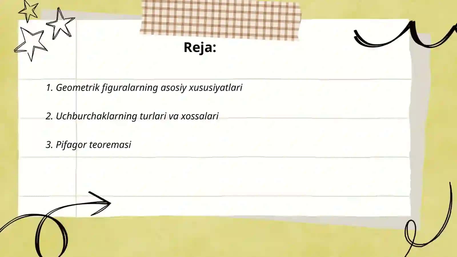 Geometrik figuralar va ularning xossalari 2