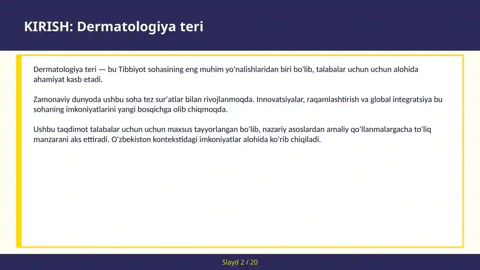 Dermatologiya teri 2