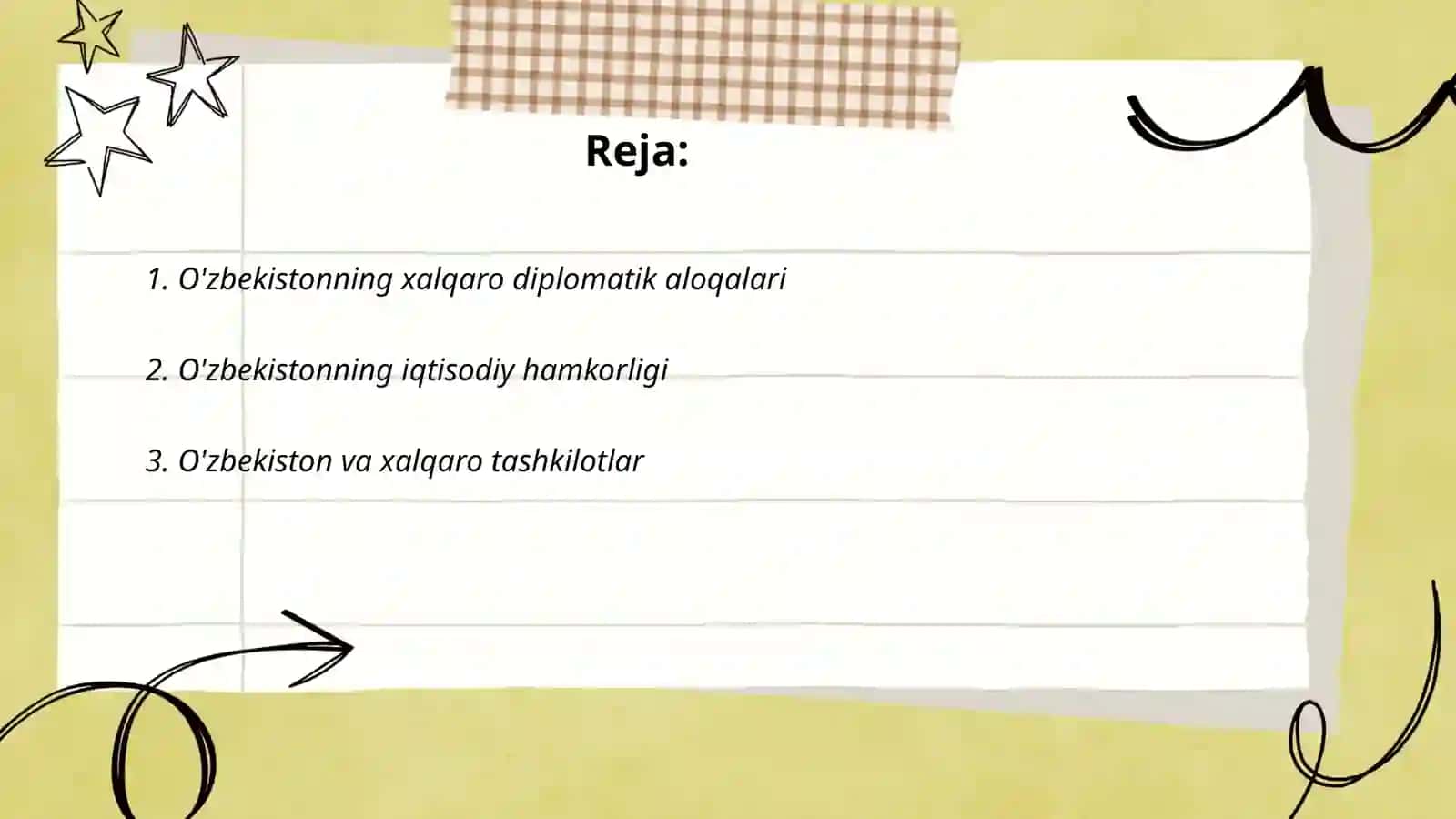 O'zbekiston va jahon hamjamiyati 2