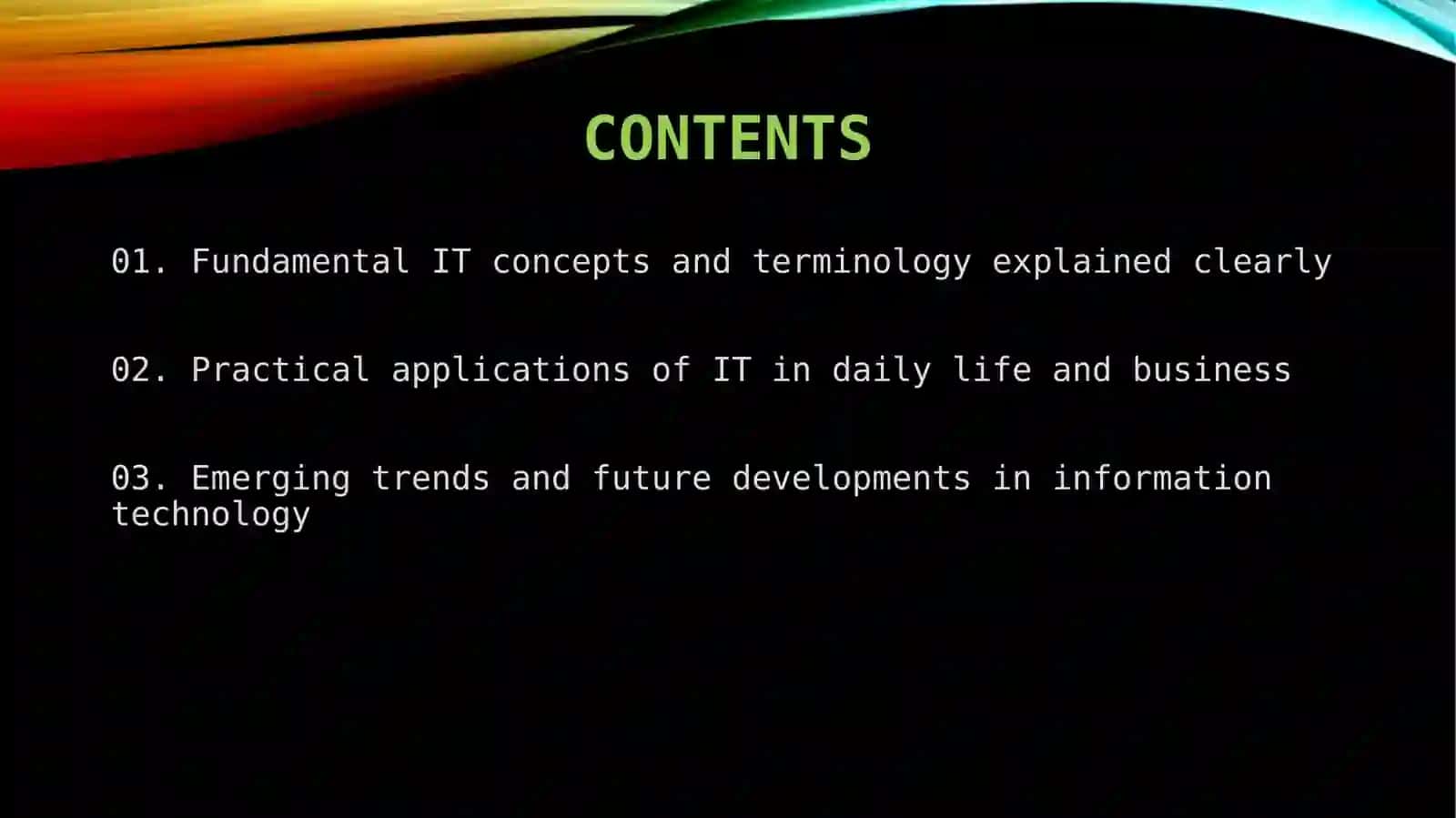 Intelligent technology 2