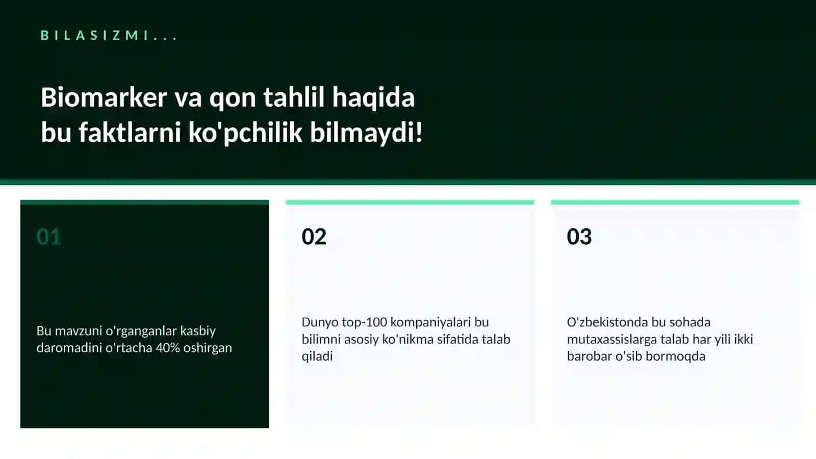 Biomarker va qon tahlil 2