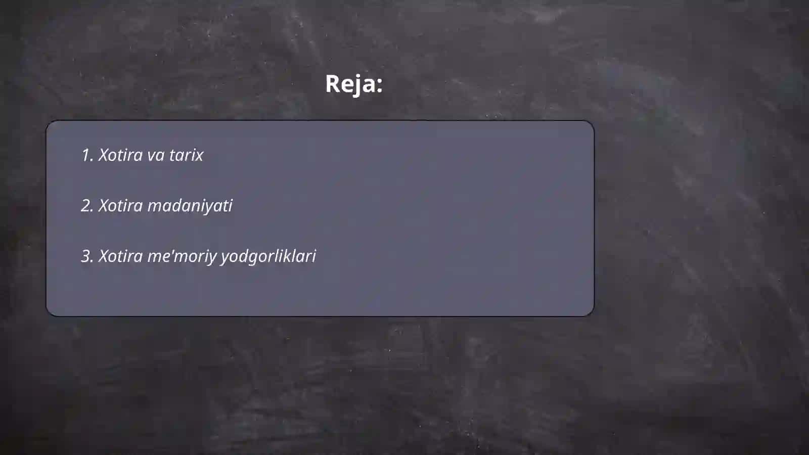 Xotira va tarix 2