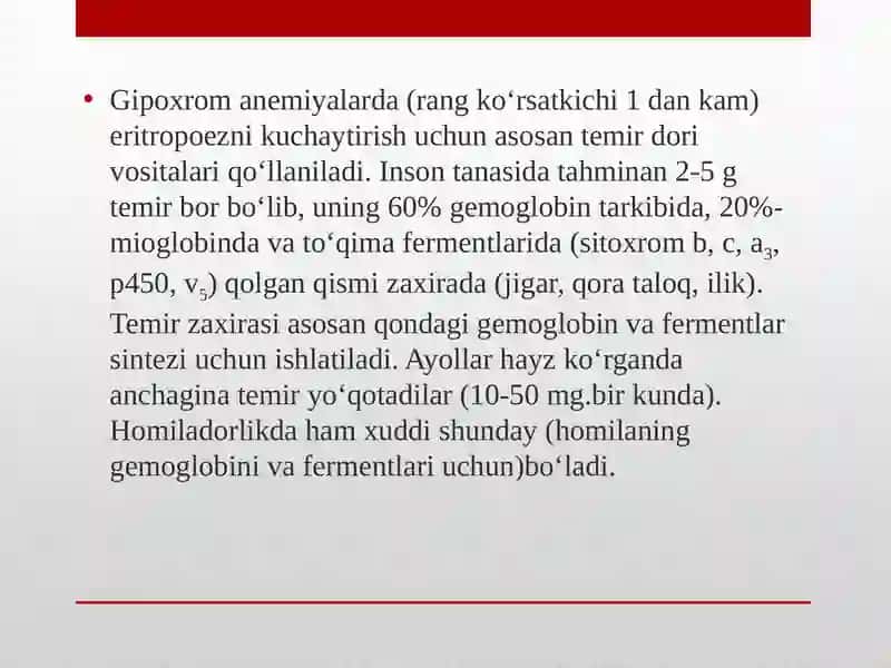 TEMIR SAQLOVCHI PREPARATLAR 2