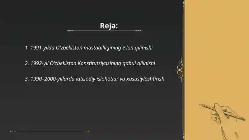Õzbekistonning eng yangi tarixi 2