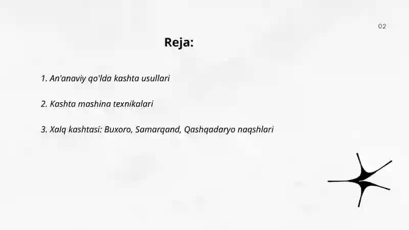 An'anaviy qo'lda kashta usullari 2
