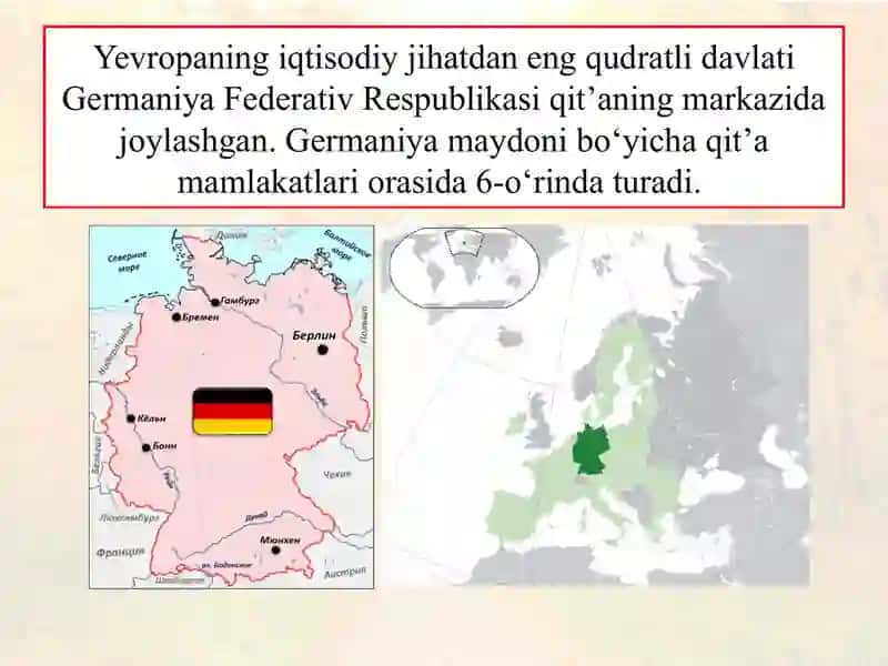 Germaniya Federativ Respublika­si.Taqdimot 2