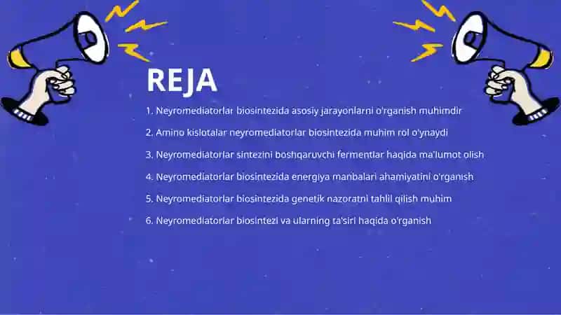 Neyromediatorlar biosintezi 2