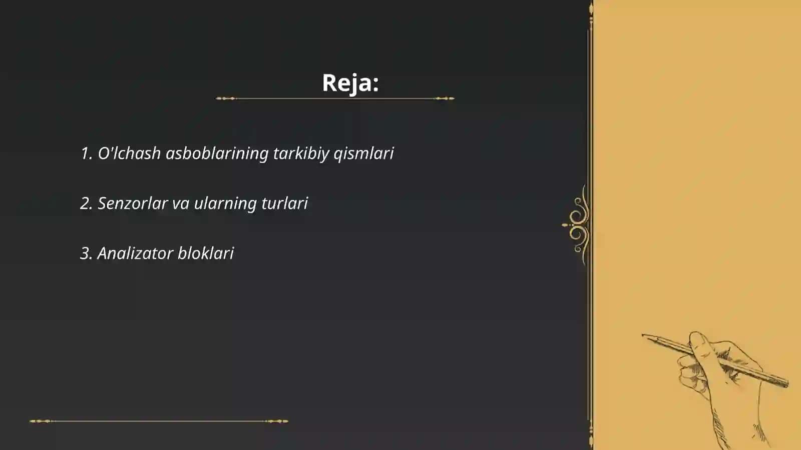 Raqamli òlchash asboblarini asosiy qismlari 2