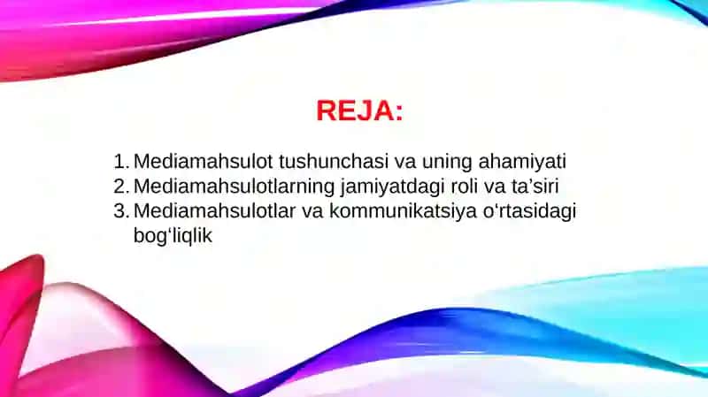 Mediamahsulot turlari 2