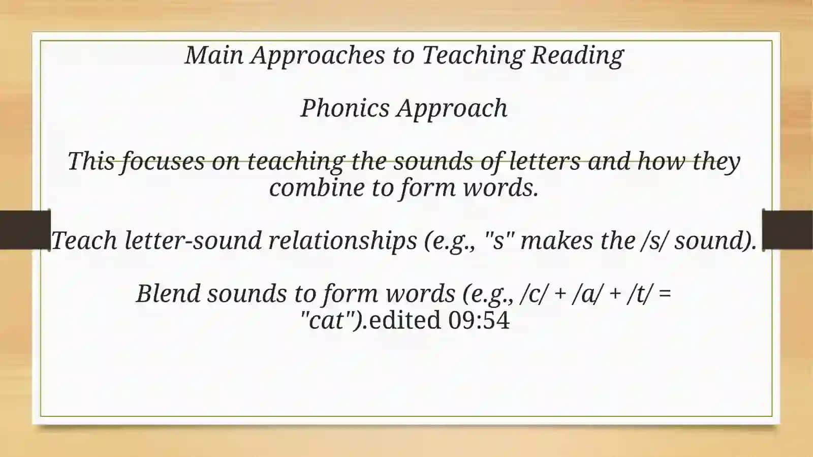 Main Approaches to Teaching Reading 2