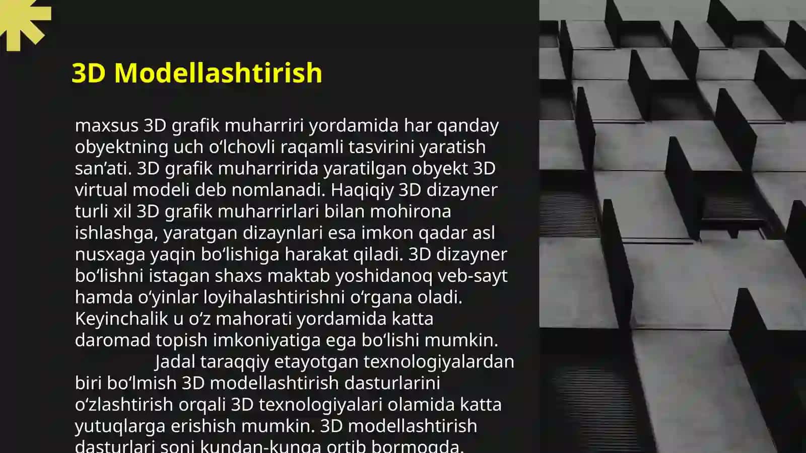 3D GRAFIK MUHARRIRLAR VA ULARNING IMKONIYATLARI 2