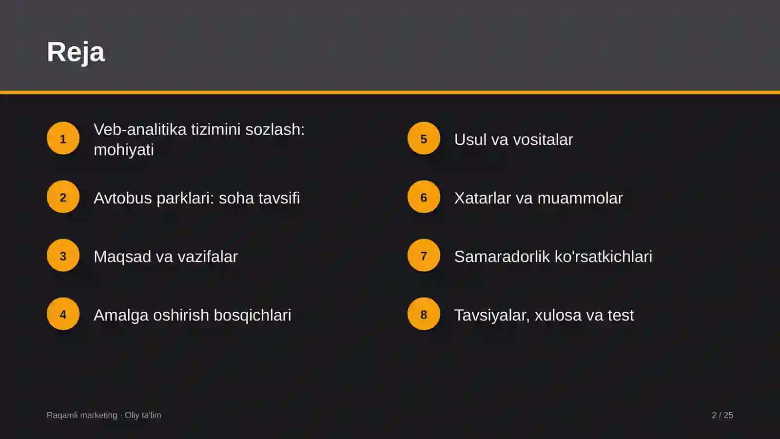 Veb-analitika tizimini sozlash: mohiyati 2