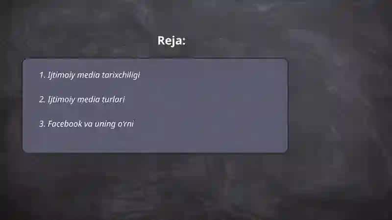 Ijtimoiy media shakllari 2