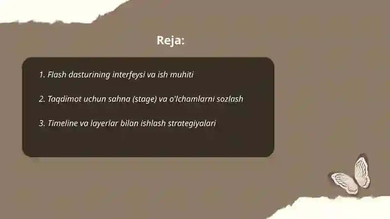 Flash dasturida taqdimot yaratish 2