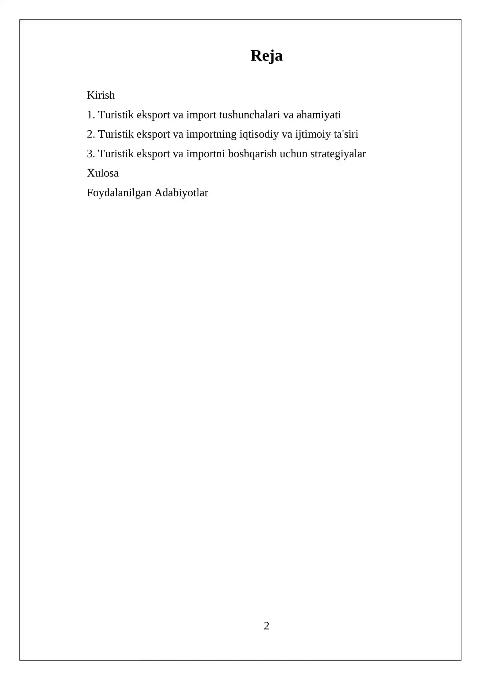 Turistik Eksport 2