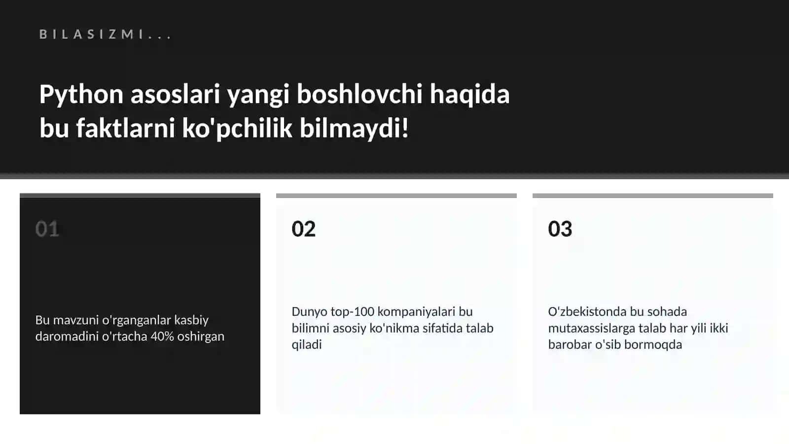 Python asoslari yangi boshlovchi 2