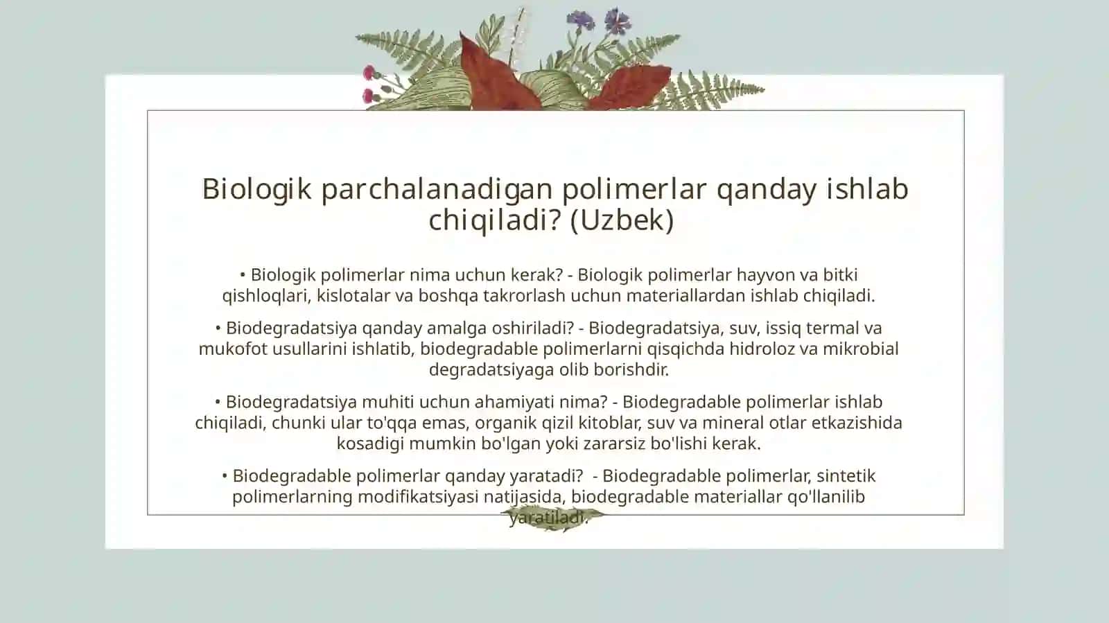 Biologik polimerlar 2