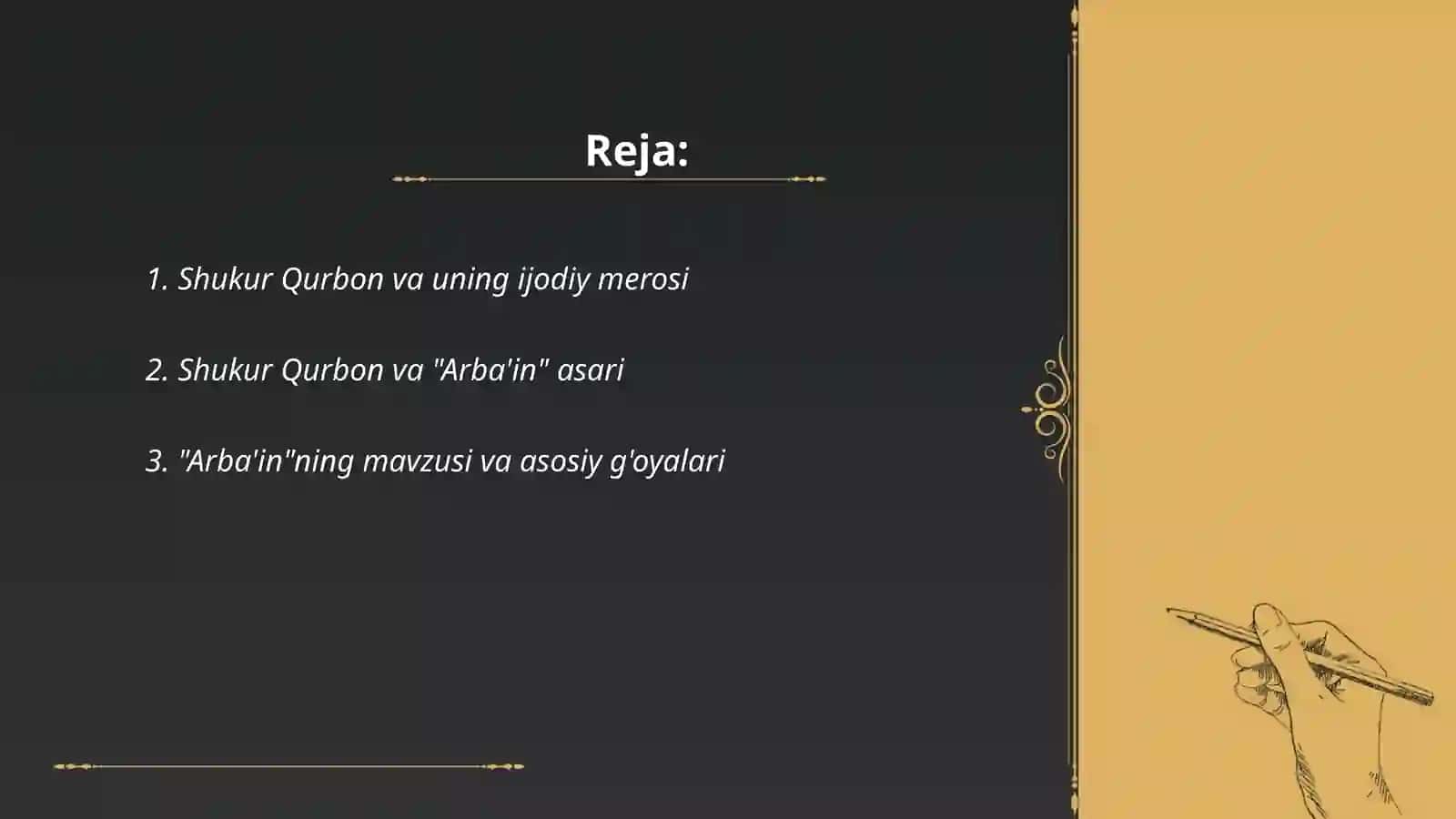 Shukur Qurbon "Arba'in" 2