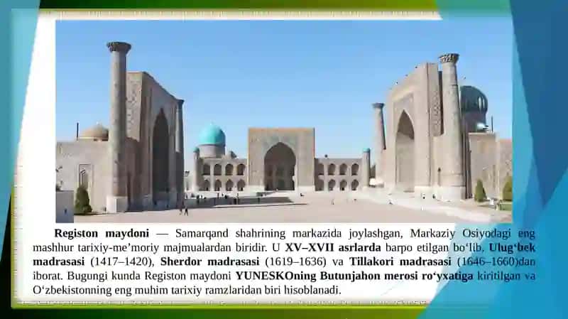 TARIXIY OBIDALARNI 3D MODELLASHTIRISH 2