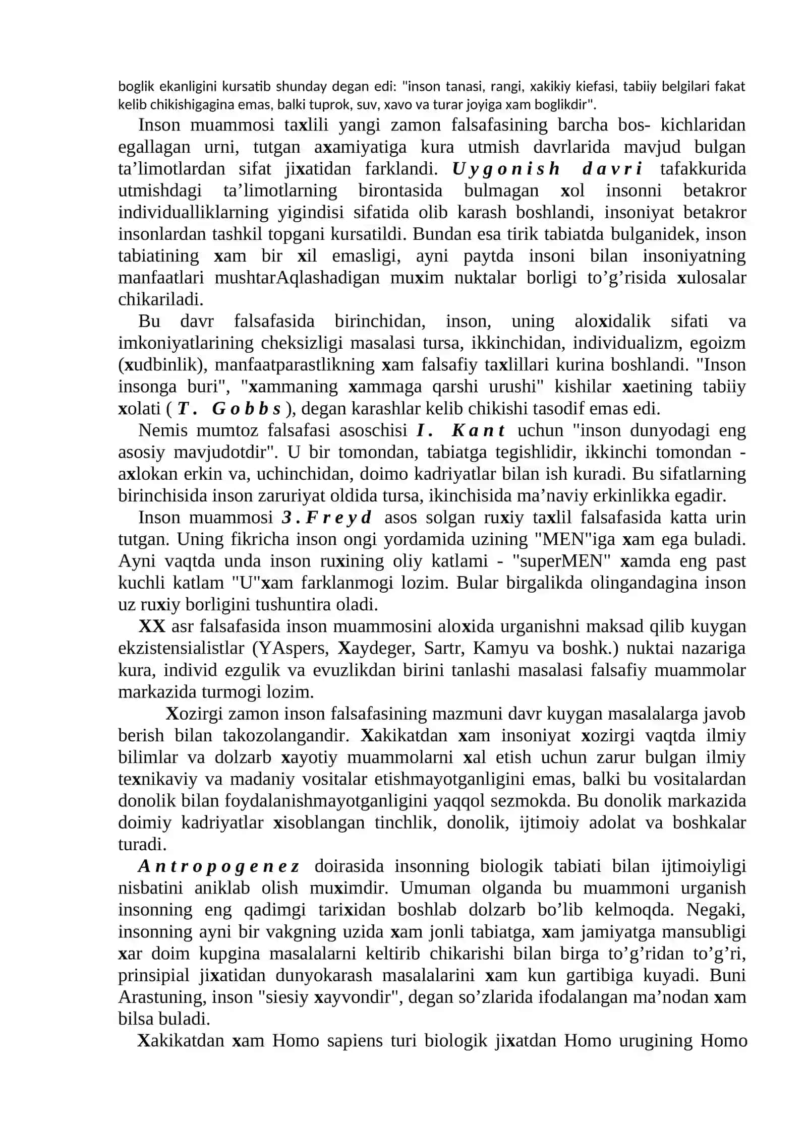 Falsafiy antropologiya (Inson falsafasi) 2
