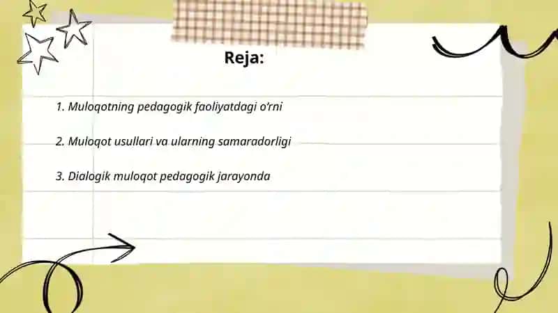 Pedagogik faoliyatda muloqot 2