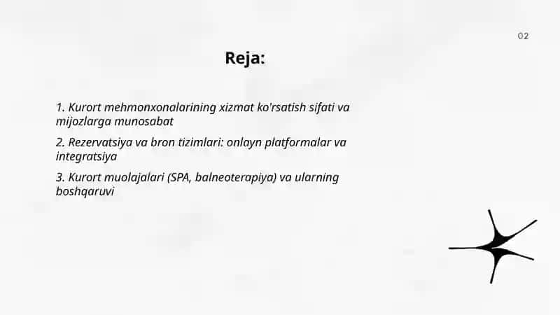 Kurort mehmonxonalar faoliyati 2