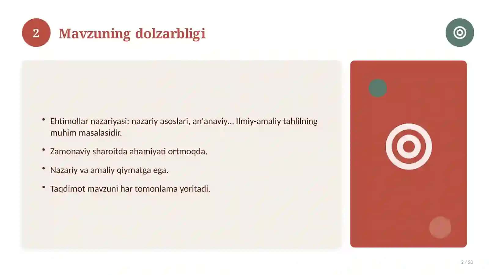 Ehtimollar nazariyasi 2
