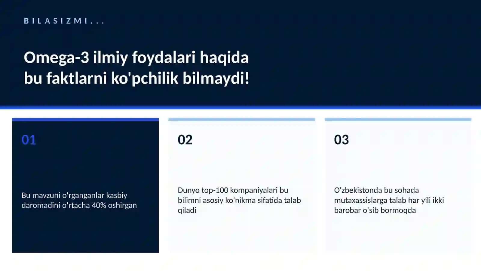 Omega-3 ilmiy foydalari 2