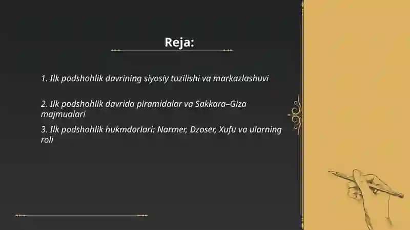 Ilk va yangi podshohlik davrida misr 2