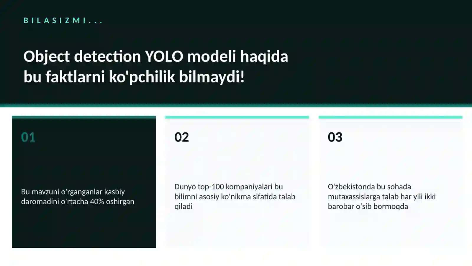 Object detection YOLO modeli 2