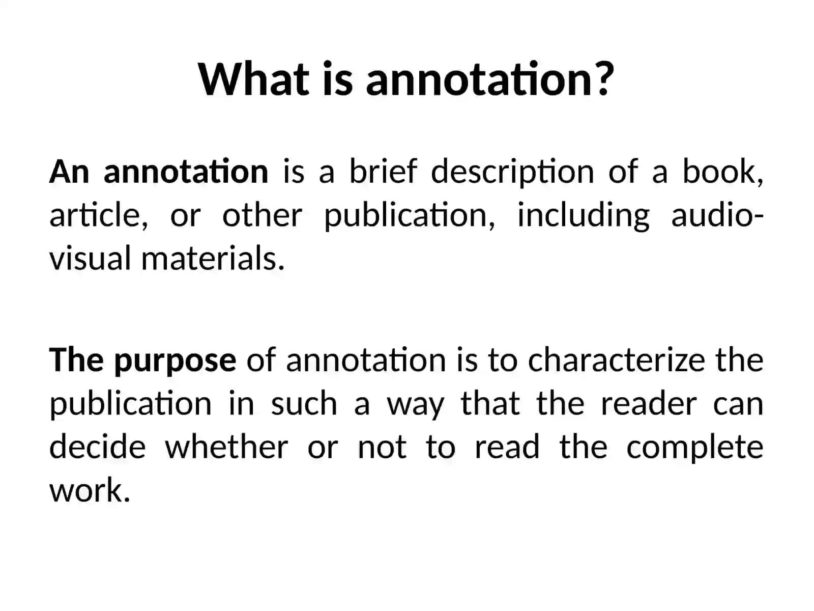 Writing Annotations 2