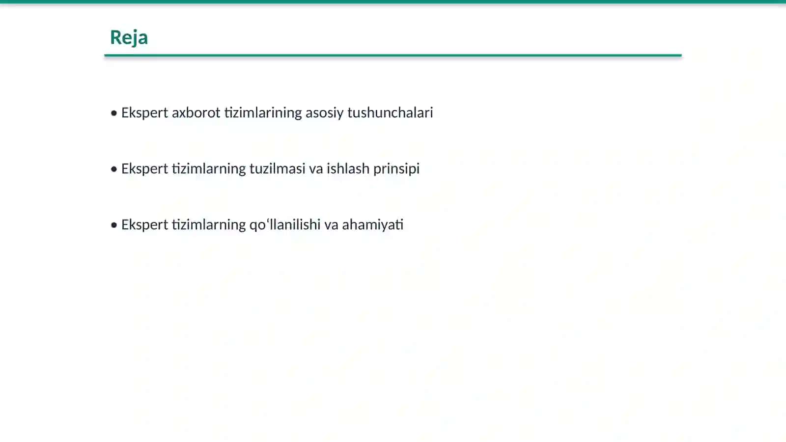 Ekspert axborot tizimlari 2