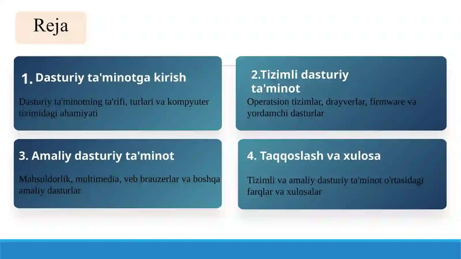 Dasturiy ta’minot 2