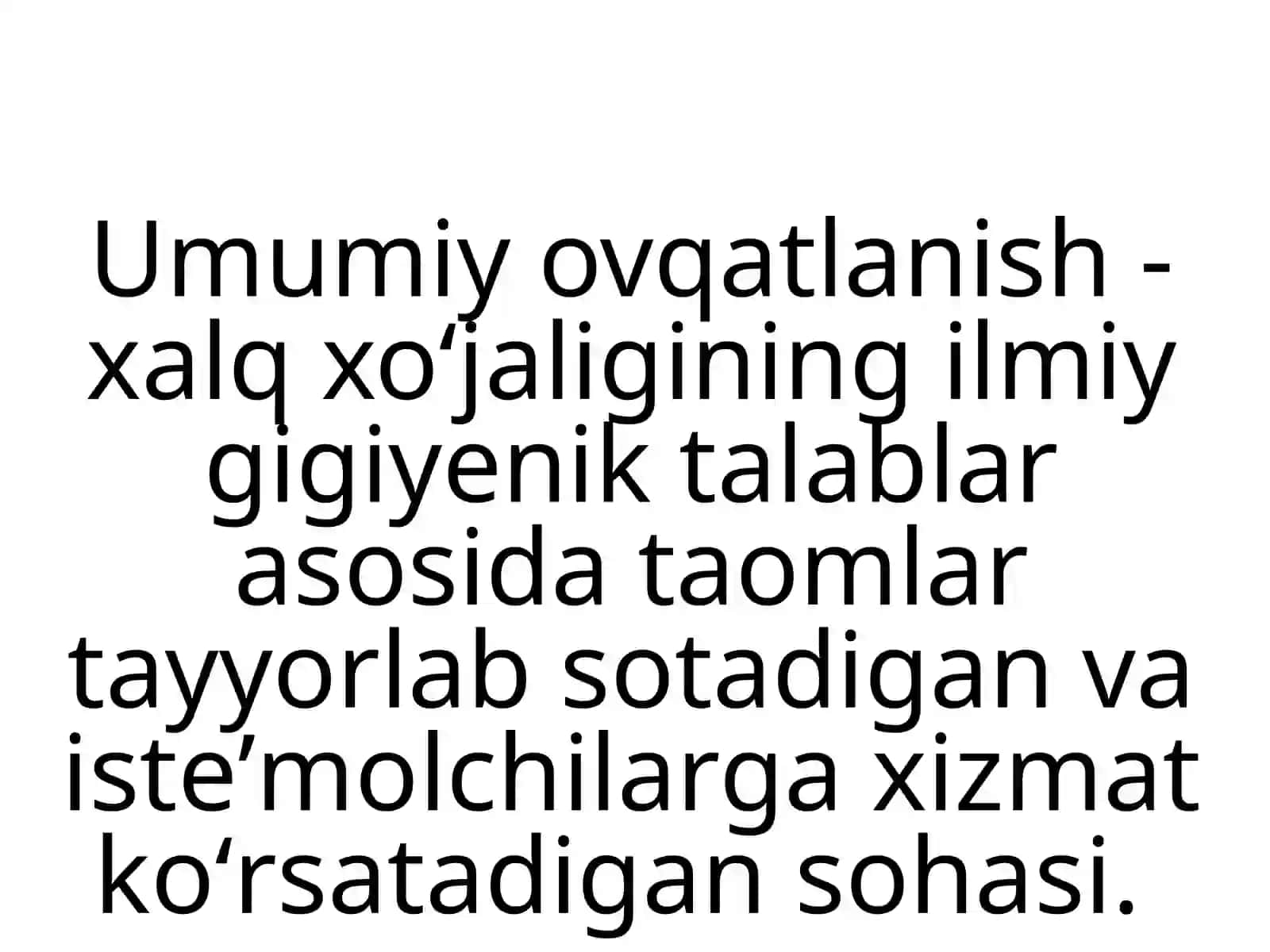 Savdo va umumiy ovqatlanish 2