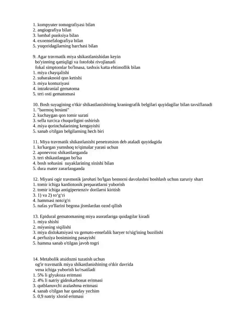 Miya travmatik shikastlanishi 2