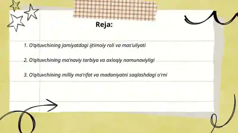 O'qituvchining jamiyatda tutgan o'rni 2