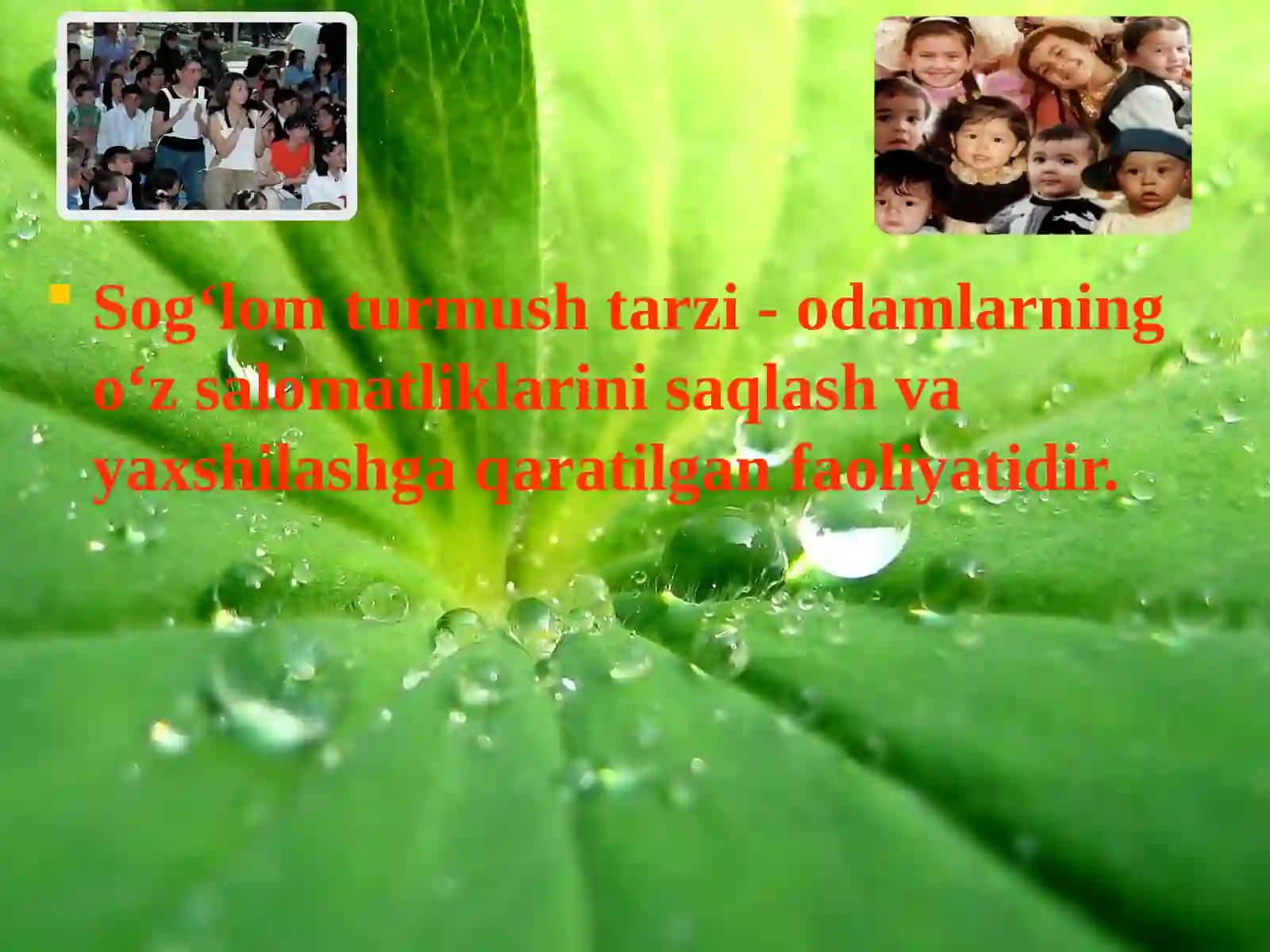 Sog‘lom turmush tarafdori 2