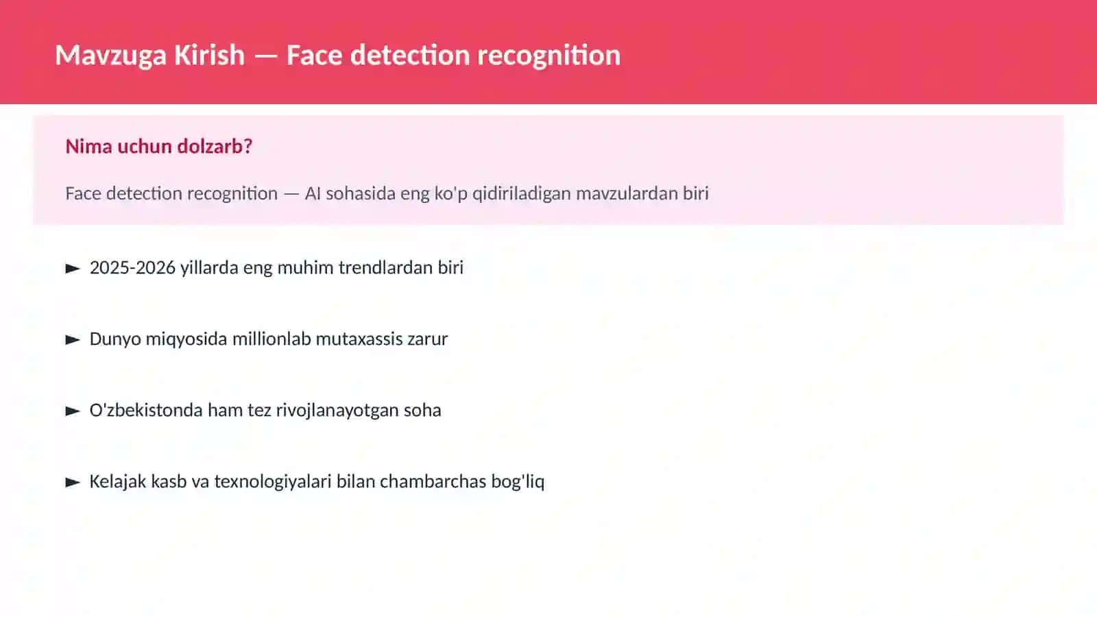 Face detection recognition 2