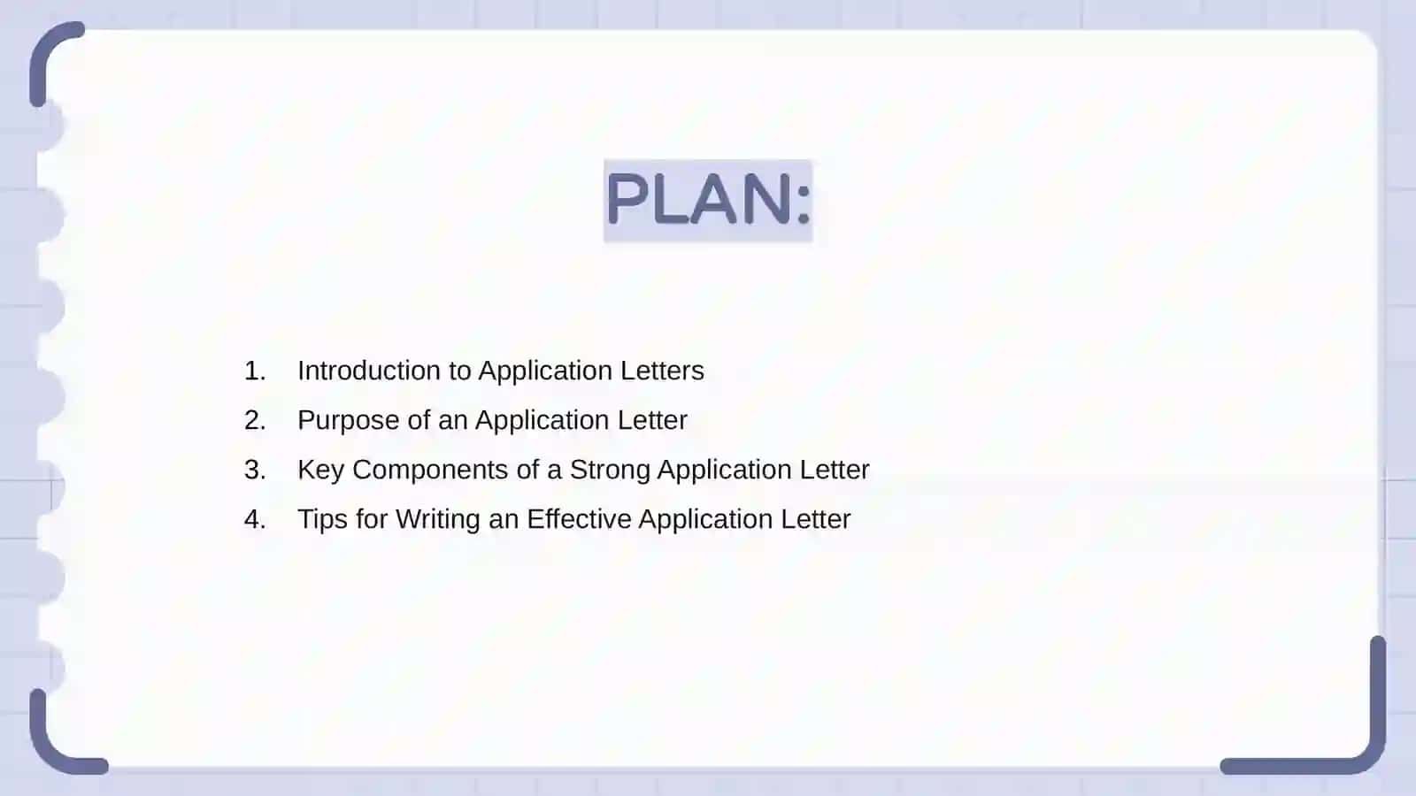 Introduction to Application Letters 2