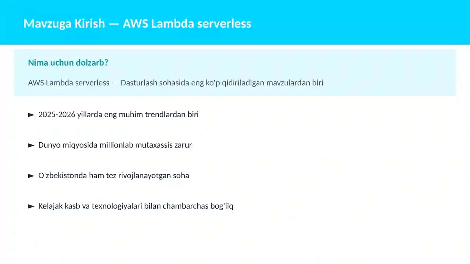 AWS Lambda serverless 2