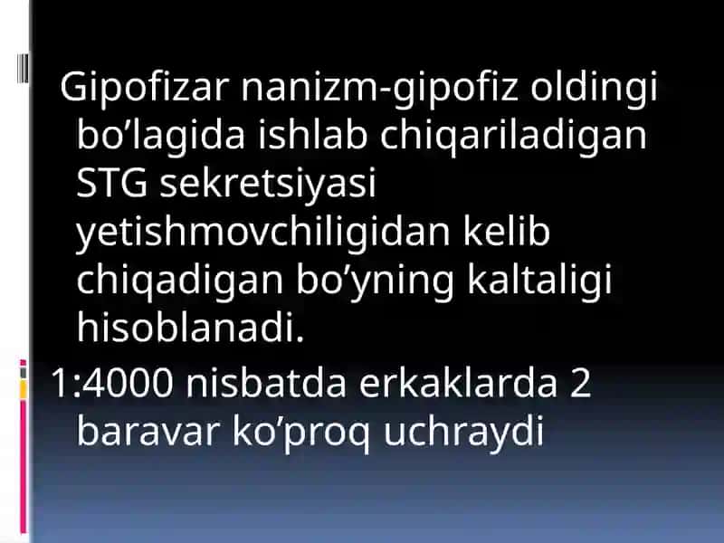 Gipofizar nanizm 2