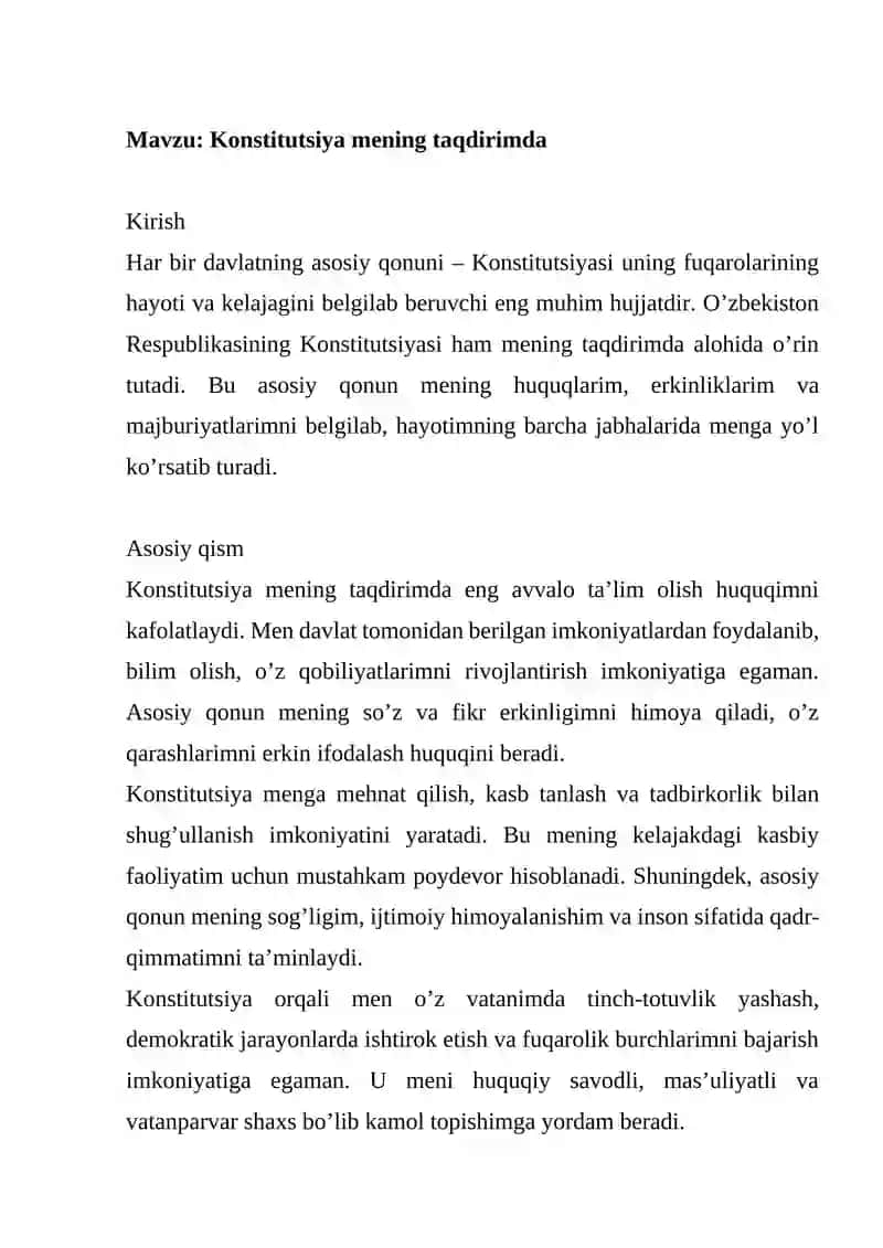 Konstitutsiya mening taqdirimda 2