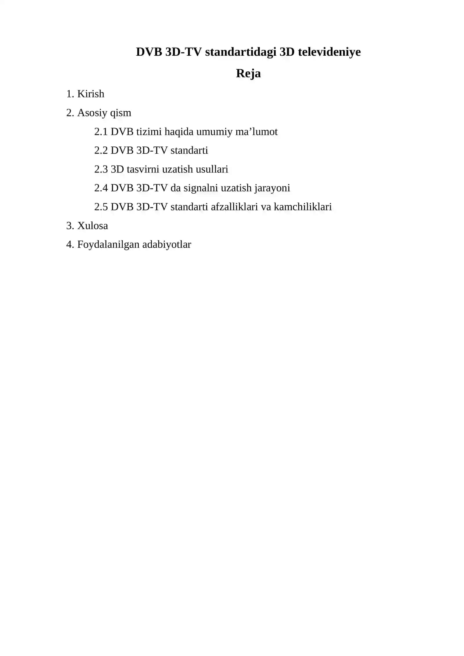 DVB 3D-TV standartidagi 3D televideniye 2