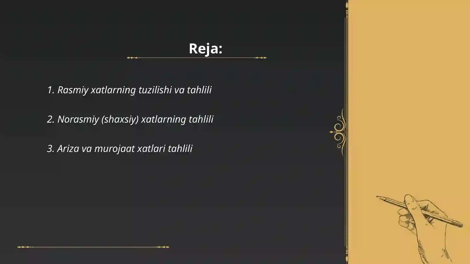 Xat va ularning turlarini tahlil qilish 2
